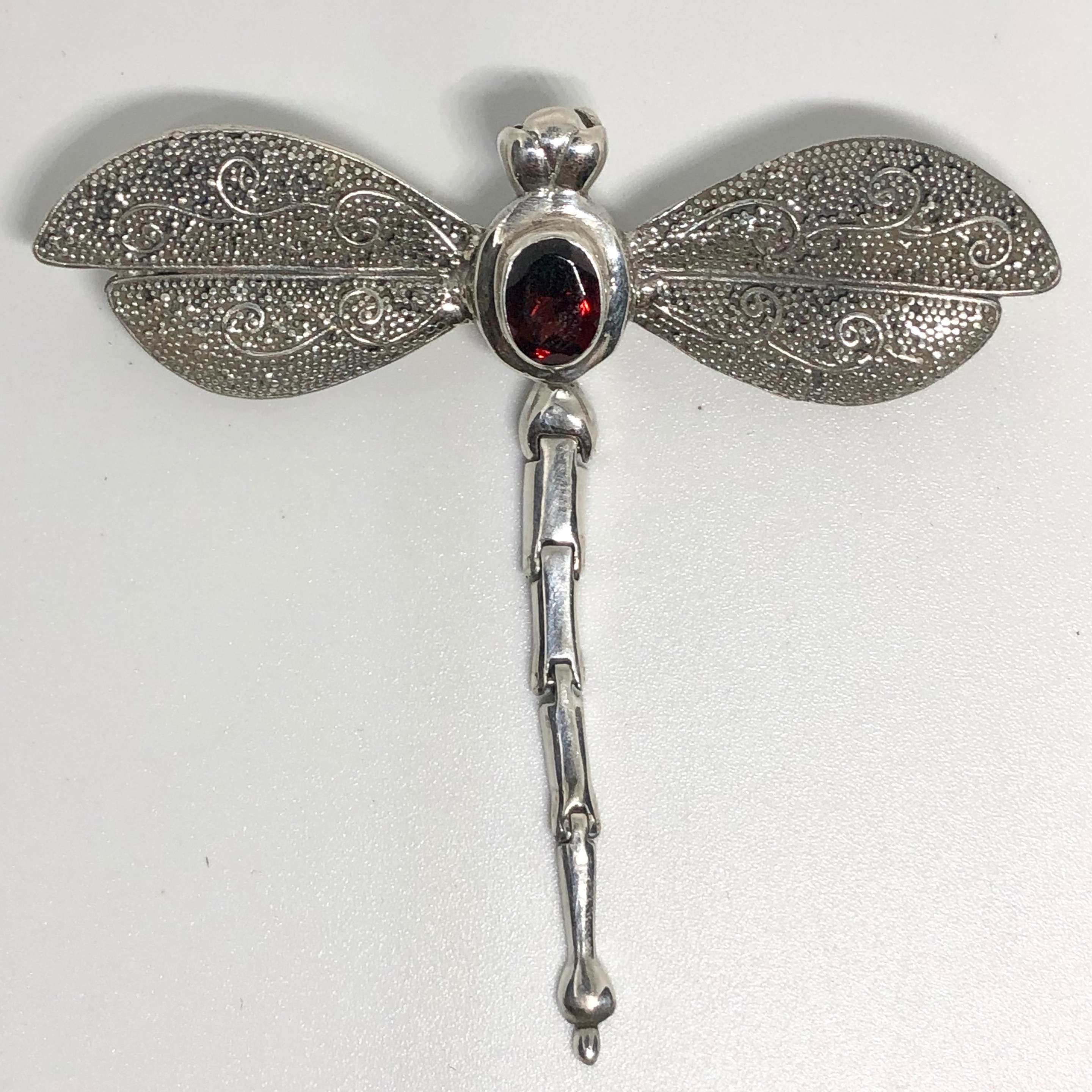 Sweet Dragonfly 925 Bali Silver Pendant